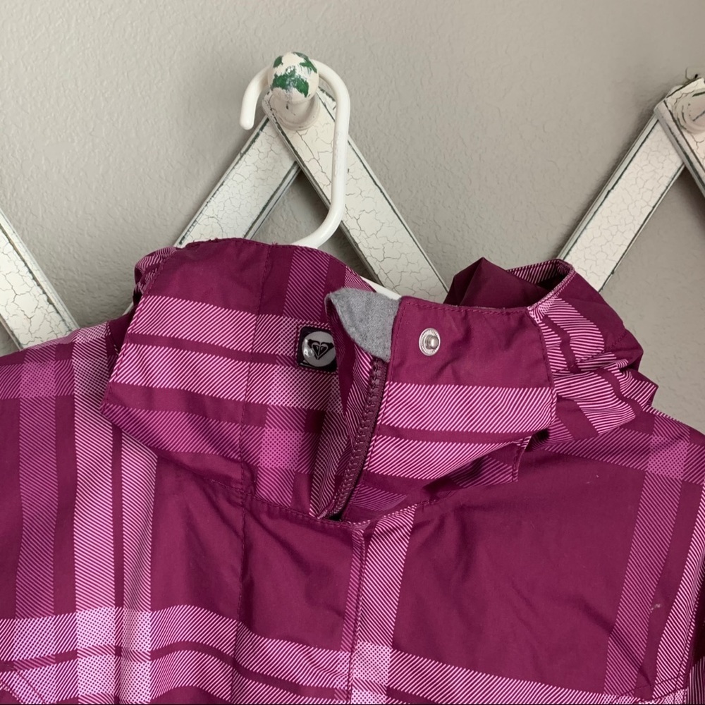 Roxy Women's Small Plaid Snowboarding Jacket - Picture 2 of 14
